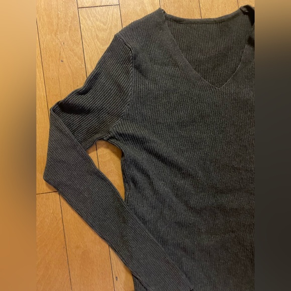 Commense - Brown Ribbed-Knit Sweater - Sz L - Picture 6 of 10